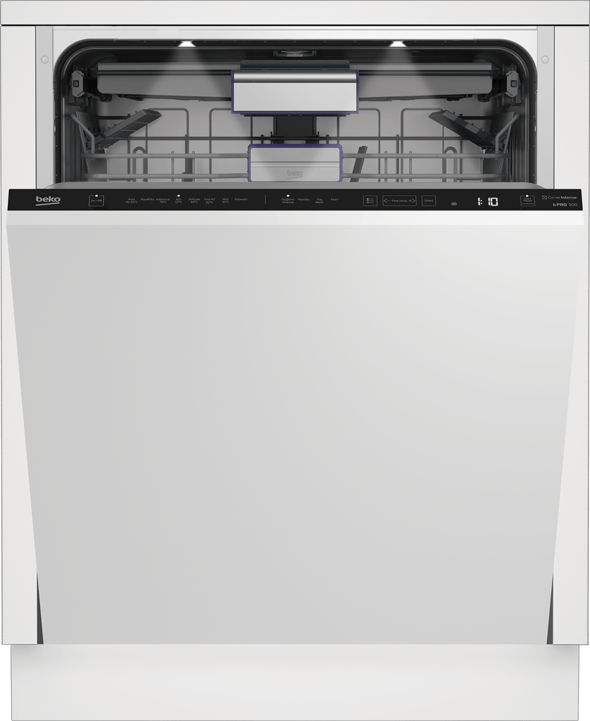 BDIN38560CF Tailored for your convenience, this Integrated Full Size Dishwasher features Beko’s Fast45 programme, efficiently handling a full load of dishes in just 45 minutes, perfect for those hectic moments. For an extra layer of cleanliness assurance, the HygieneIntense programme effectively eliminates 99.9% of bacteria and viruses*. Plus, as a testament to our confidence in durability and quality, this model is backed by our 10-Year Beko Parts Guarantee.